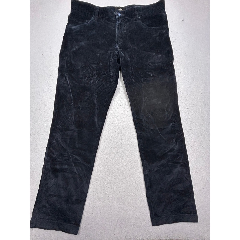 Parx Pants Cotton Lycra Navy Blue Corduroy 36 Mens